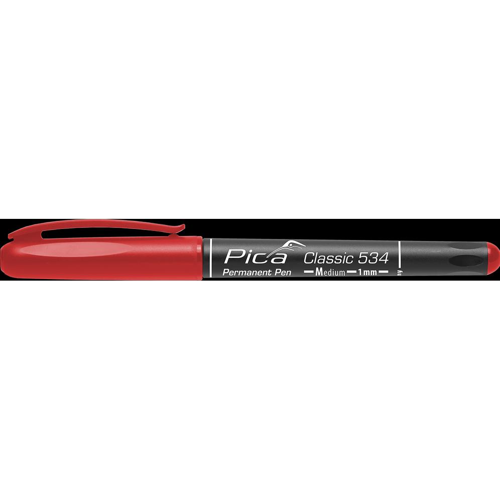 Pica, Marker, Permanent-Pen M, 1,0mm rot (Rot, 1 mm, 1 x)