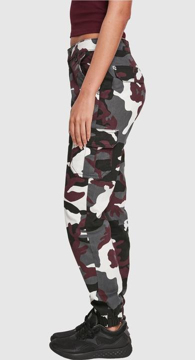 Immagine prodotto Urban Classics Pantaloni cargo camo a vita alta da donna (30)