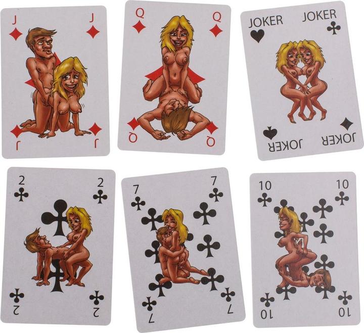 Produktbild Joke Items Spielkarten Kamasutra Comic, 54 Karten