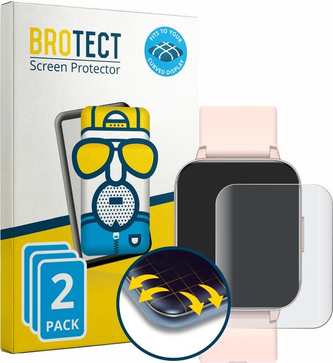 Produktbild BROTECT Fullscreen für Huakua G20 1.69" Schutzfolie Displayschutz Folie Matt Entspiegelungsfolie