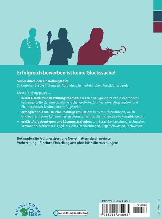 Produktbild Der Einstellungstest / Eignungstest zur Ausbildung: Medizinischer Fachangestellter, Zahnmedizin (Deutsch, Marcus Mery, Kurt Guth, 2022)
