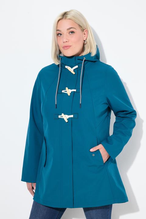 Produktbild Ulla Popken HYPRAR Softshelljacke, wasserabweisend, Knebelknöpfe (54)