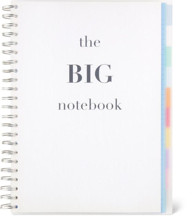 Image du produit Papeteria Carnet à spirales A4 avec registre (A4, À rayures)