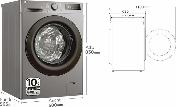 Produktbild LG F4WR5009A6M (9 kg, Links)