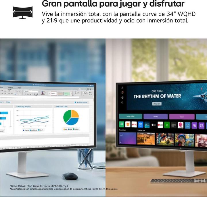 Image du produit LG 34U601SAW/34 WQHD 3440 X 1440 (3440 x 1440 pixels, 34")