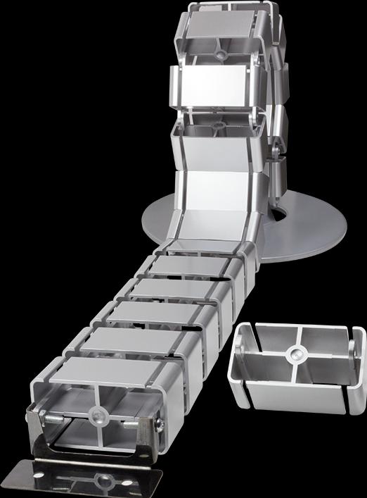 Actual product image LogiLink Flexible cable duct for the desk, 800 x 68 mm (18 G (Duct, 2.80 cm)