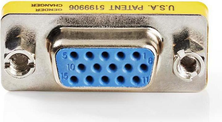 Image du produit Nedis Adaptateur VGA VGA femelle VGA femelle Nickelé Nombre pair de produits dans le carton Unisexe (VGA)