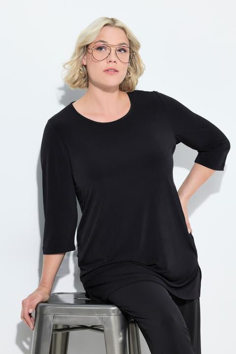 Actual product image Ulla Popken Matte Jersey Round Neck Tunic (56)