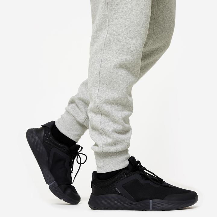 Actual product image Domyos Men's warm jogging trousers - 100 grey