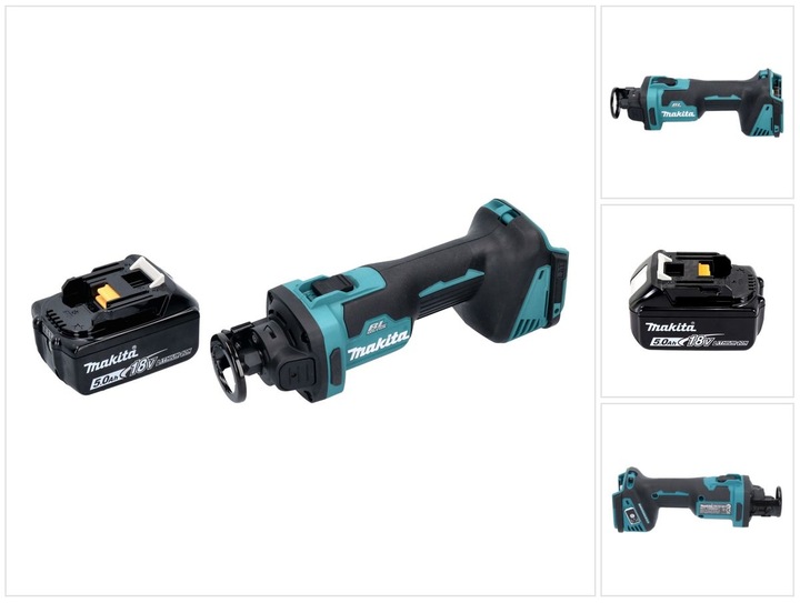 Actual product image Makita DCO 181 T1 Battery rotary cutter 18 V 32000 rpm brushless + 1x battery 5,0 Ah - without charger