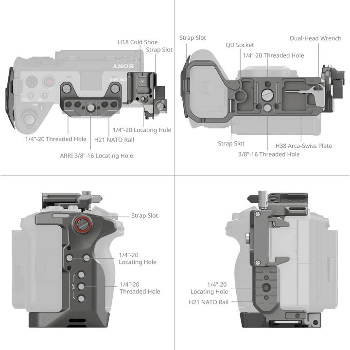 Image du produit SmallRig HawkLock Quick Release Advanced Cage Kit (Cage, Cage Accessoires)