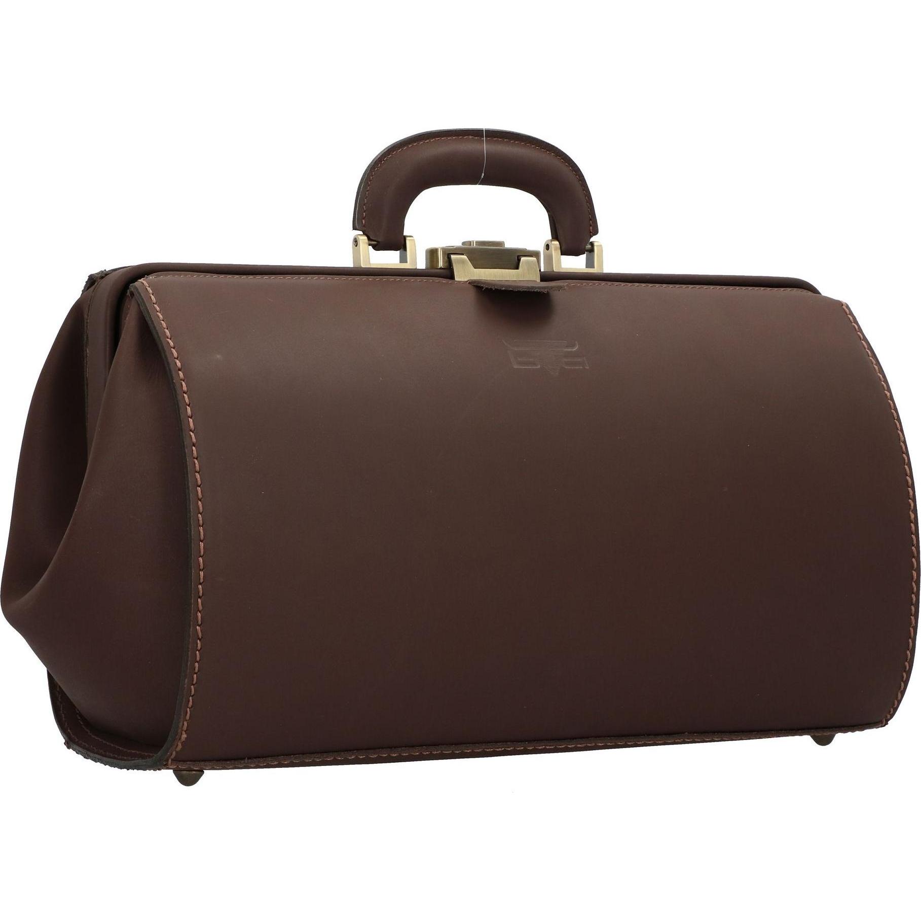 Mika Doktorentasche HANVER Doctor"s Bag HANVER dunkelbraun dark brown, Notebooktasche, Braun