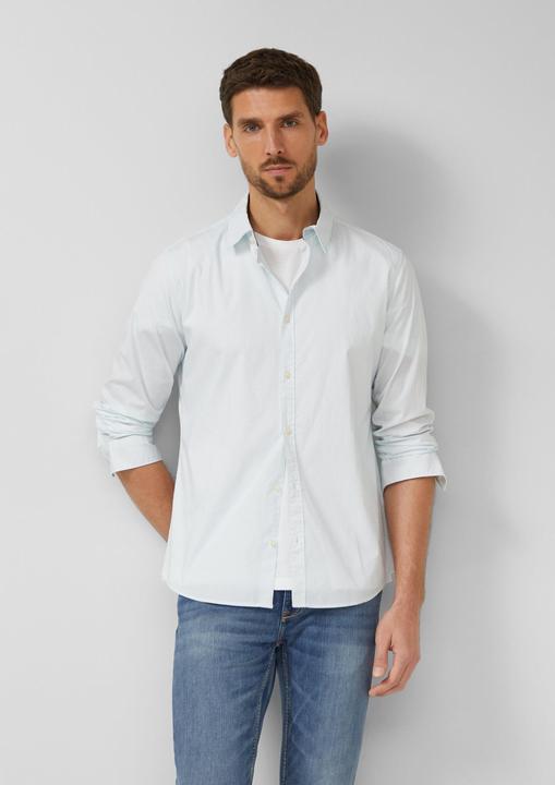 Immagine prodotto s.Oliver Hemd Slim Fit: Gemustertes Hemd mit Kentkragen (M)