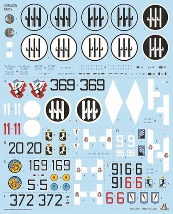 Actual product image 1:32 Macchi MC.200 PE-Teile