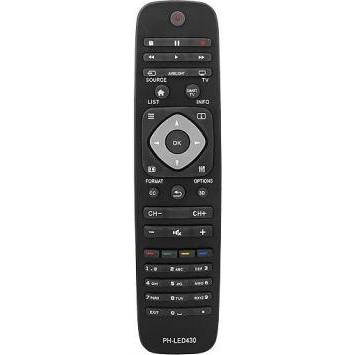 Lasmex LXP430 Philips LED-430 (Telecomando specifico per il dispositivo, Infrarossi), Telecomando, Nero