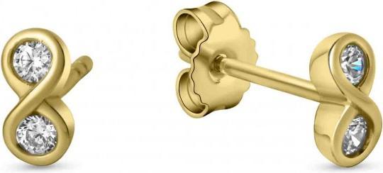 Image du produit Passion Boucles D'Oreilles Or 9 Kt - Zirconia - Infini (Or 9 carats)