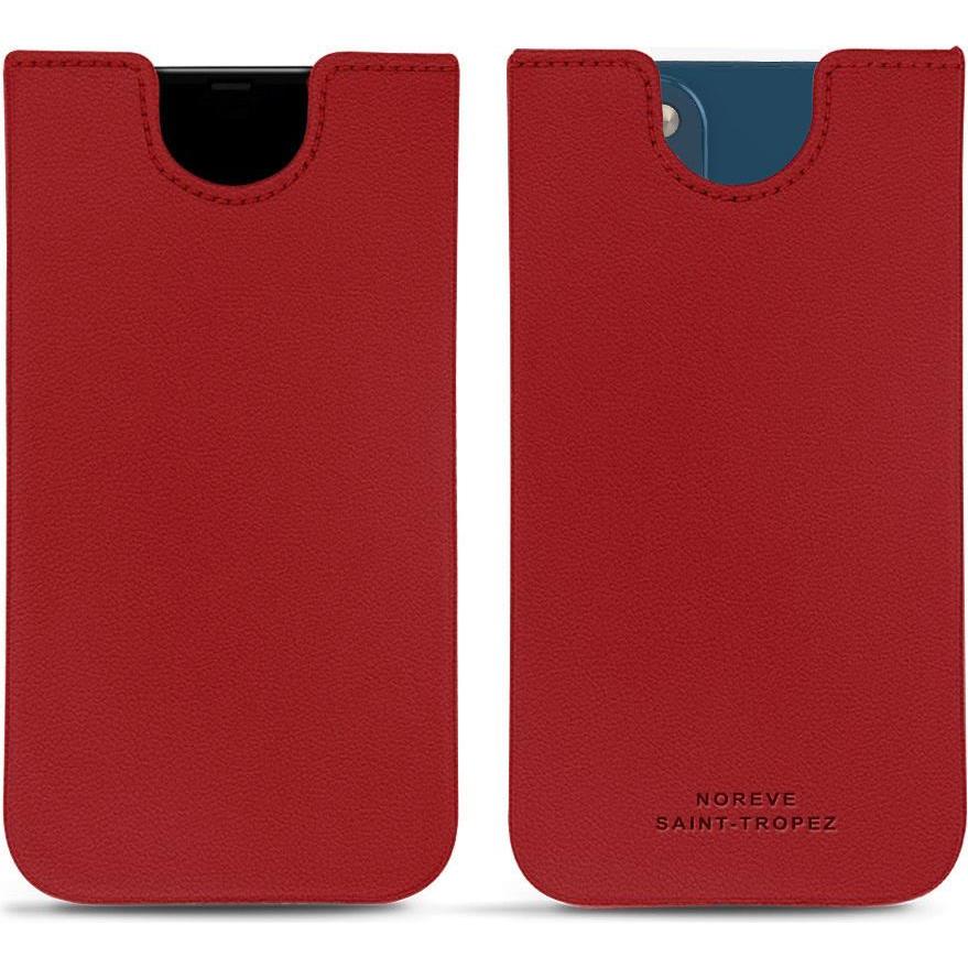 Noreve Lederschutzhülle (Apple iPhone 14 Plus), Smartphone Hülle, Rot