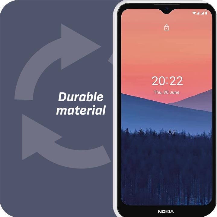Actual product image Cazy Silicone Case Compatible with Nokia C21 - Soft TPU Protection - Transparent (Nokia C21)