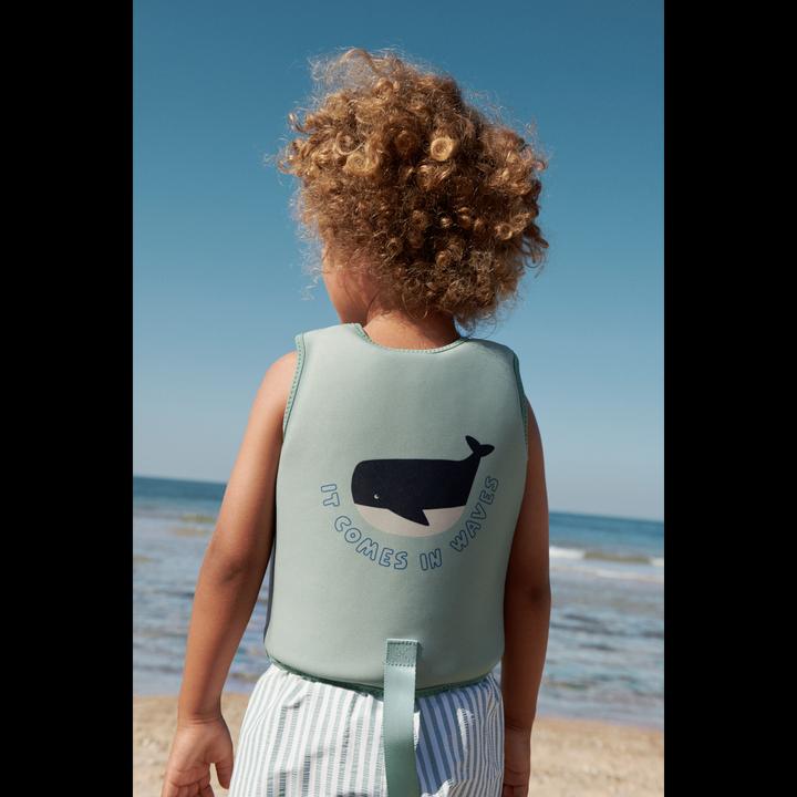 Actual product image Liewood Swimming vest Dove It Comes In Waves Peppermint (15, 16, 17, 18, 19)