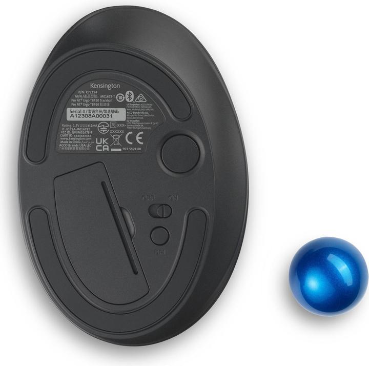 Actual product image Kensington Trackball Pro Fit Ergo Tb450 (Wireless)