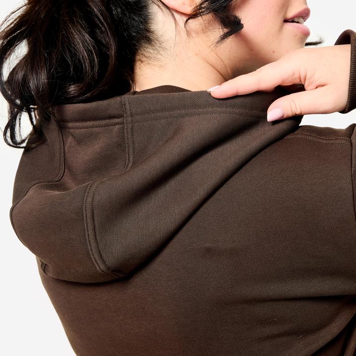 Produktbild Domyos Sweatshirt Damen mit Kapuze Baumwolle (L)