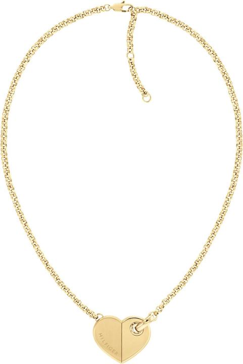 Immagine prodotto Tommy Hilfiger - Charming Bold Hearts Gold Plated Steel Necklace 2780927 (Acciaio inossidabile, 45 cm)