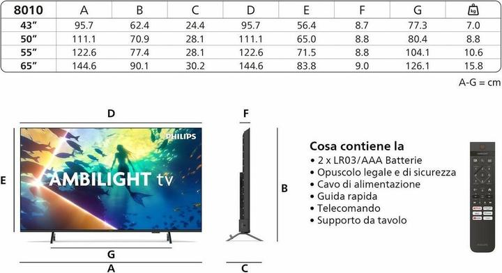 Actual product image Philips 43PUS8010/12 (43", LED, 4K)