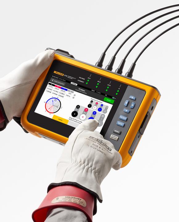Produktbild Fluke 1773/Basic, Power Quality Analyzer, Basic Netz-Analysegerät mit Loggerfunktion, inkl. Stromza (CAT IV 600V, CAT III 1000V)