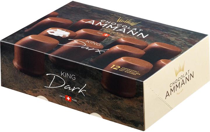 Ammann Chocolat Schokolade Schaumküsse King Dark 12 x 30 g (360 g)
