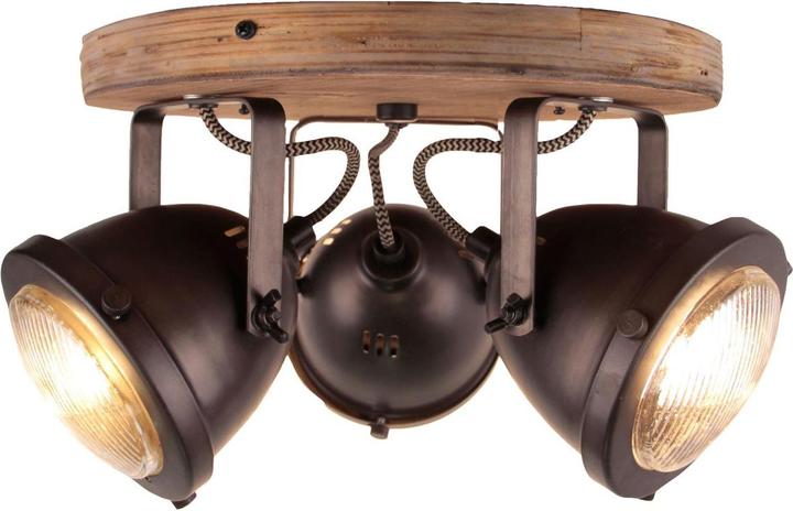 Produktbild Brilliant Carmen Wood GU10 w/o bulb RO 3 Spotrondell, 3-flammig (GU10)