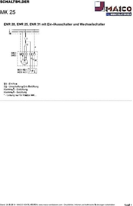 Actual product image Maico Outer flap,electric