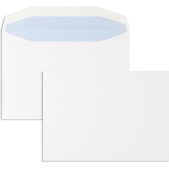 Blanke, Briefumschlag, Kuvertierhüllen C5 110g/qm gummiert VE=500 Stück weiss (C5, 500 x)