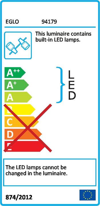Label énergétique EGLO Montale (510 lm)