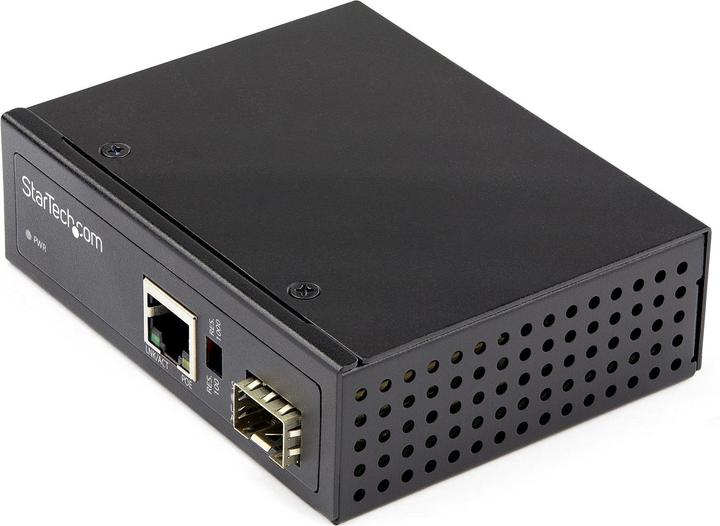StarTech PoE + Industrial Media Converter 60W - Medienkonverter LWL Kupfer - Singlemode-/ (Media Konverter)