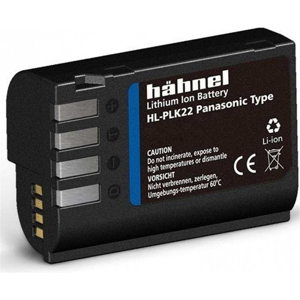 Hähnel Digitalkamera-Akku HL-PLK22 (Akku), Kamera Stromversorgung, Schwarz