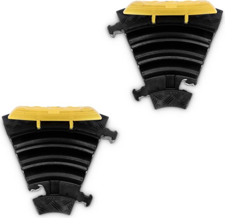 Produktbild Defender MINI C MK2 | RIGHT - Kabelbrücke 3 Kanäle | 45° Bogen rechts | mittlere Belastung | Höhe 5cm (Kabelbrücke)