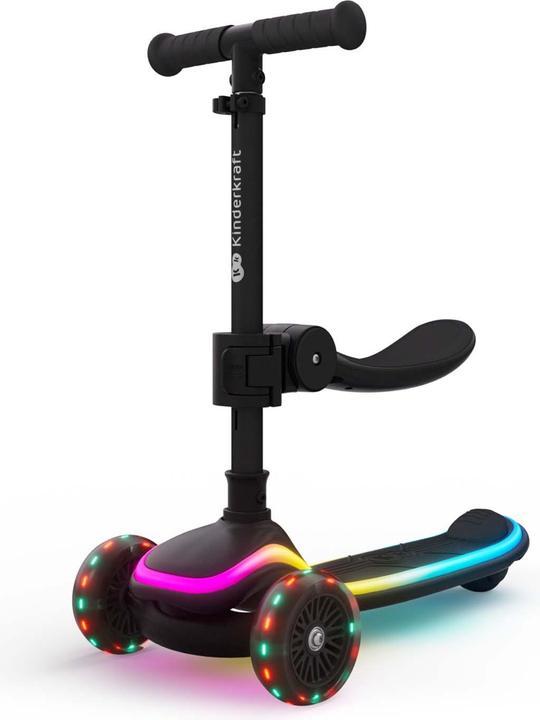 Produktbild KinderKraft Three-wheeled LED scooter black
