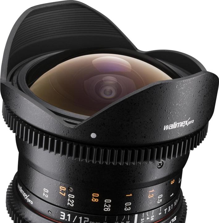 Produktbild Walimex 12/3,1 Fisheye Video DSLR Canon EF (Canon EF, APS-C / DX, Vollformat)