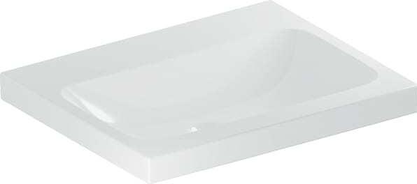 Actual product image Geberit iCon Light washbasin, 60 cm x 48 cm, without tap hole, without overflow,501834 (480 mm, 600 mm)