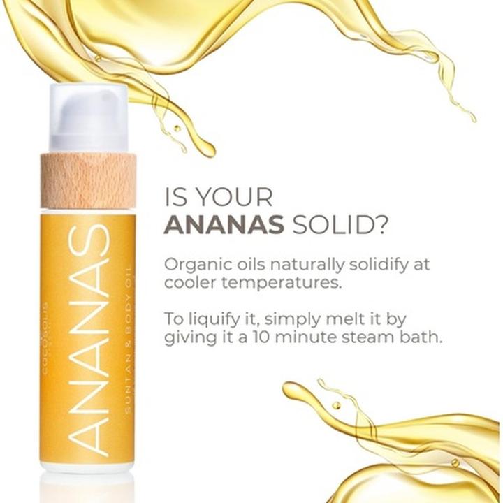 Produktbild Cocosolis Ananas Bräunungsbeschleuniger Bio Bräunungsöl mit Vitamin E