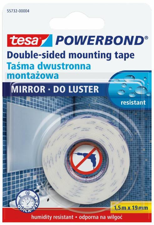Produktbild tesa DOUBLE SIDED TAPE MIRROR 1,5X19MM (95 mm)