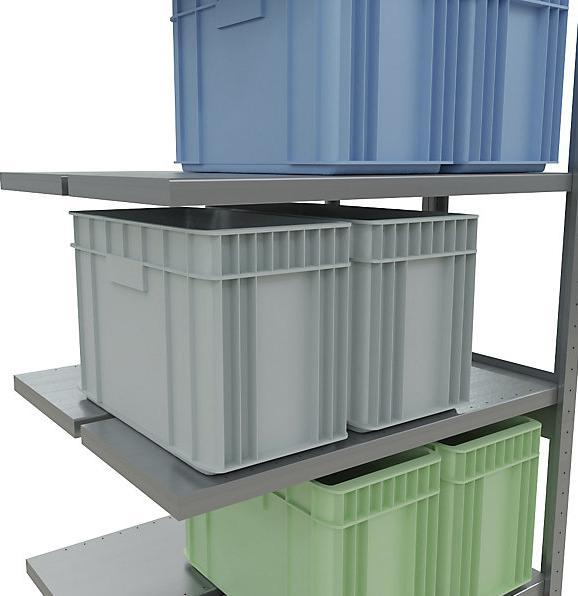 Actual product image eurokraft pro Boltless shelving, double row