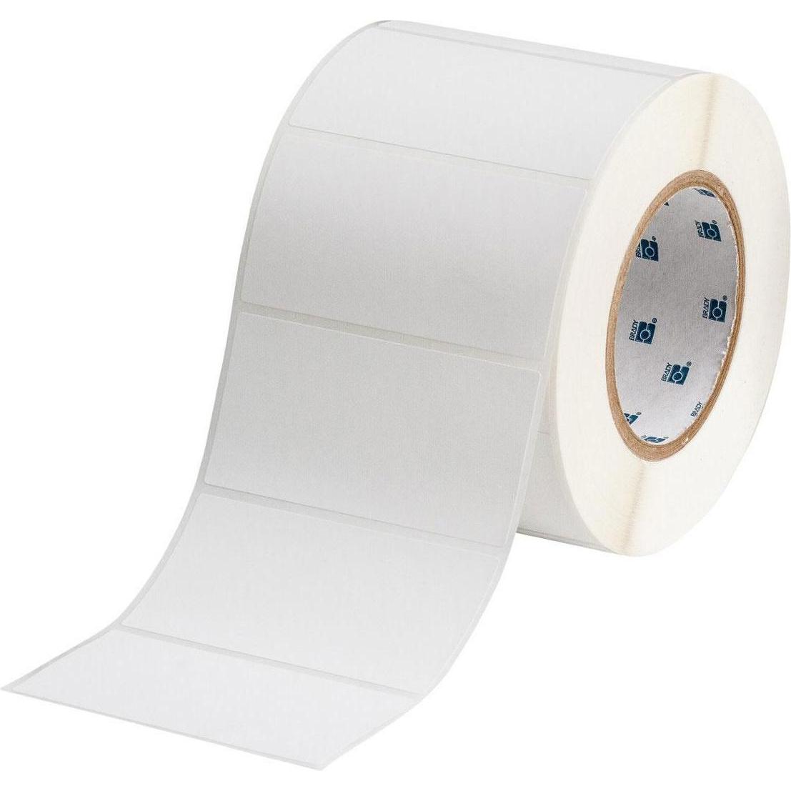 Brady, Etiketten, THT-55-449-1, Polypropylen, matt, Weiss, 101.60 x 50.80 mm, wiederablösbar (1000 E.)
