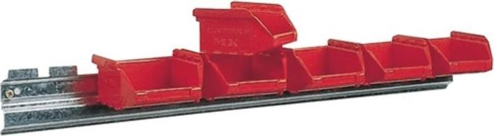 Actual product image Mauser Open fronted storage box set H50xW602xD100mm galvanised steel with open fronted storage boxes 6 x