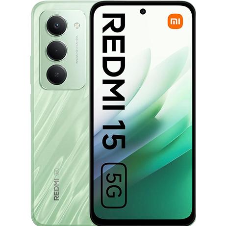 Xiaomi Redmi 15 5G Dual Sim 4GB RAM 128GB - Green (128 GB, Ripple Green, Dual SIM), Smartphone, Grün