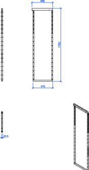 Produktbild Peka Metall Hochschrank-Auszugsystem Standard
