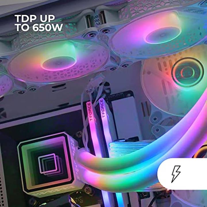 Actual product image Mars Gaming Kit Watercooling Aio Ml-Ultra RGB - 360mm (Blanc)