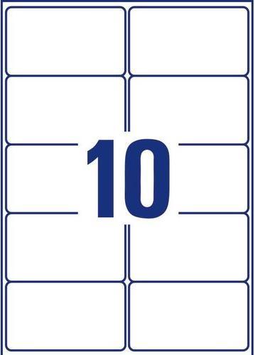 Produktbild Avery Adressetiketten 99,1x57mm L7173-100 weiss 1000 Stk./100 Blatt