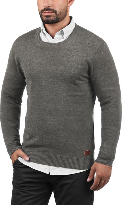 Actual product image Blend Lars Men's Jumper Knit Pullover With V-Neck Flecked (L)