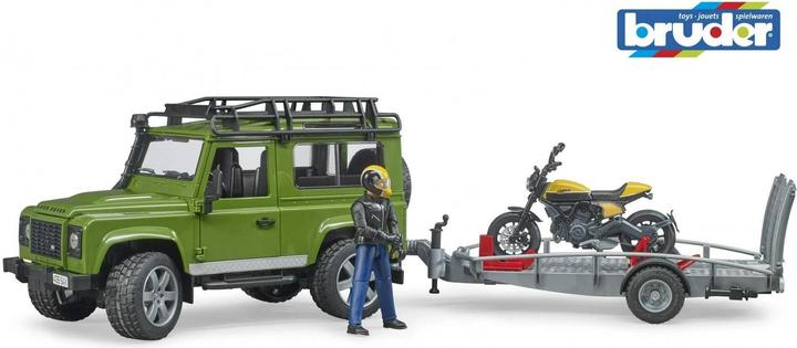 Image du produit Bruder Land Rover Defender avec remorque
